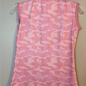 Garb Coral Camouflage Sleeveless Top
